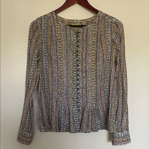 Maeve Multicolor Striped Blouse